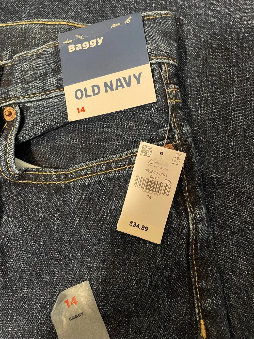 Old Navy Boys Baggy Jeans 14